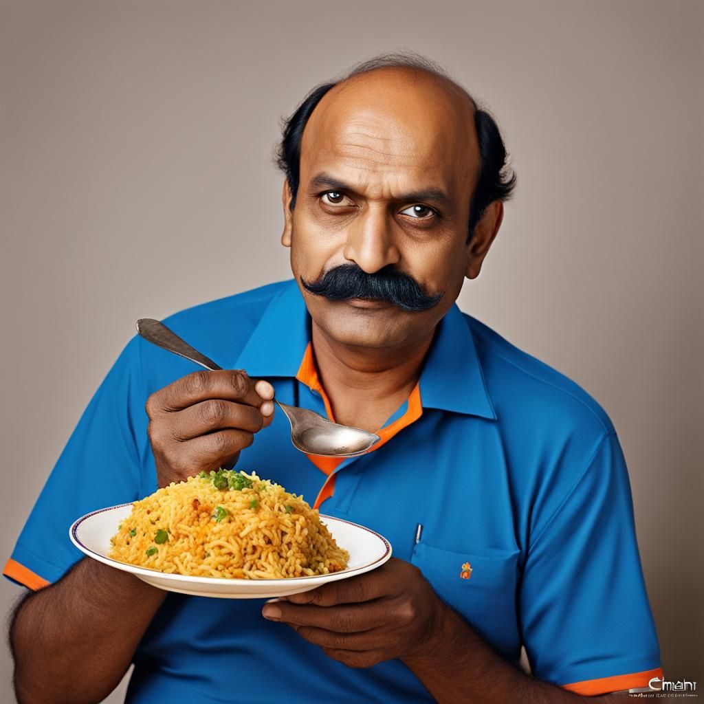 North Indian Man Portrait in Professional Photography Style