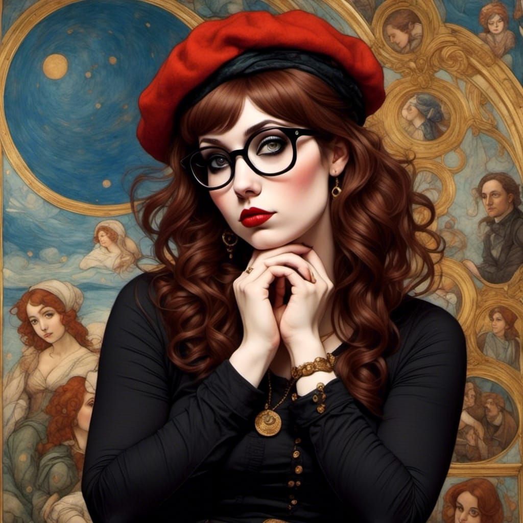 Beatnik Poet in the Style of Renaissance Masters