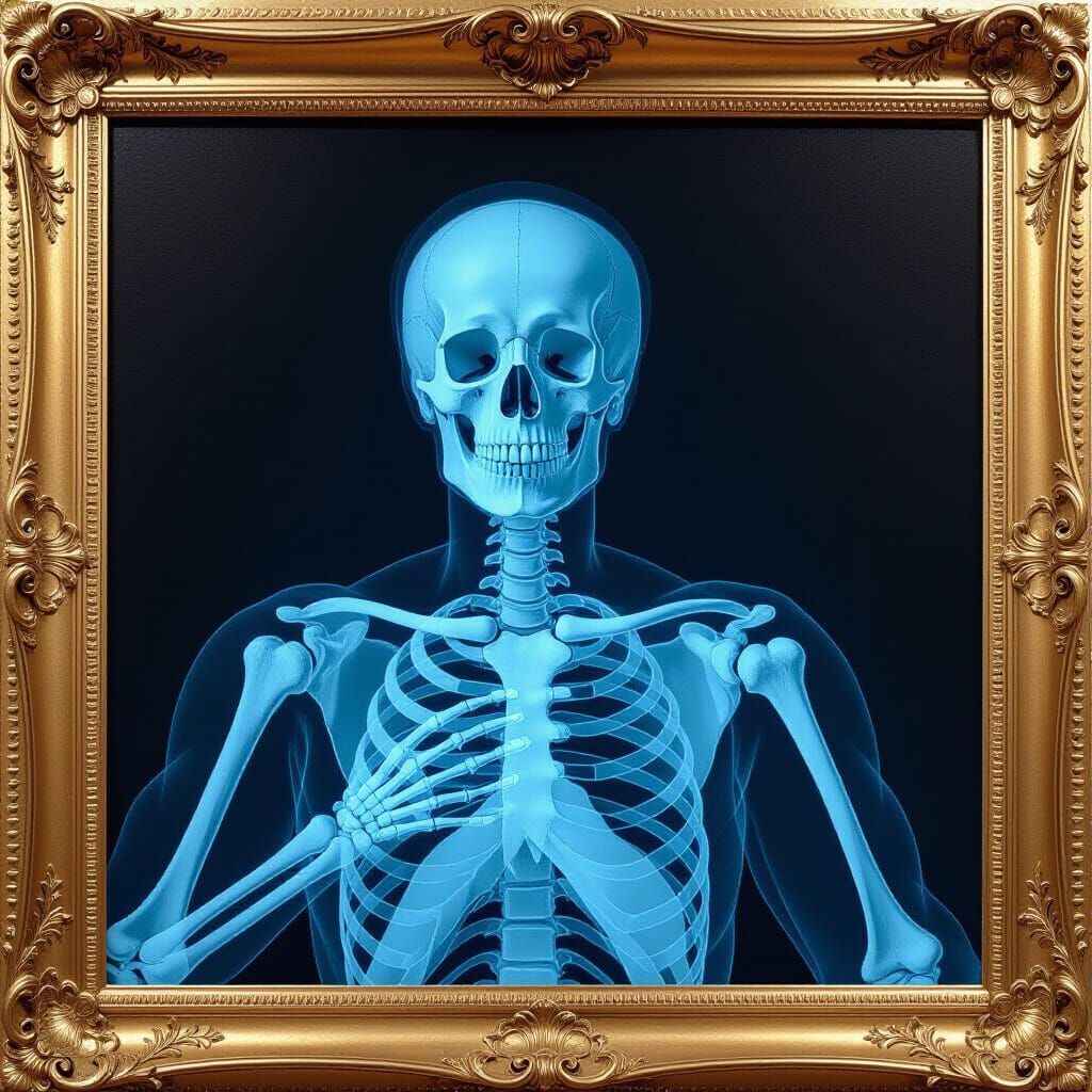 X-Ray Vector Gradient Renaissance Painting