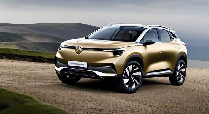 2024 Vauxhall Glare 5 Electric SUV in Beige Gold