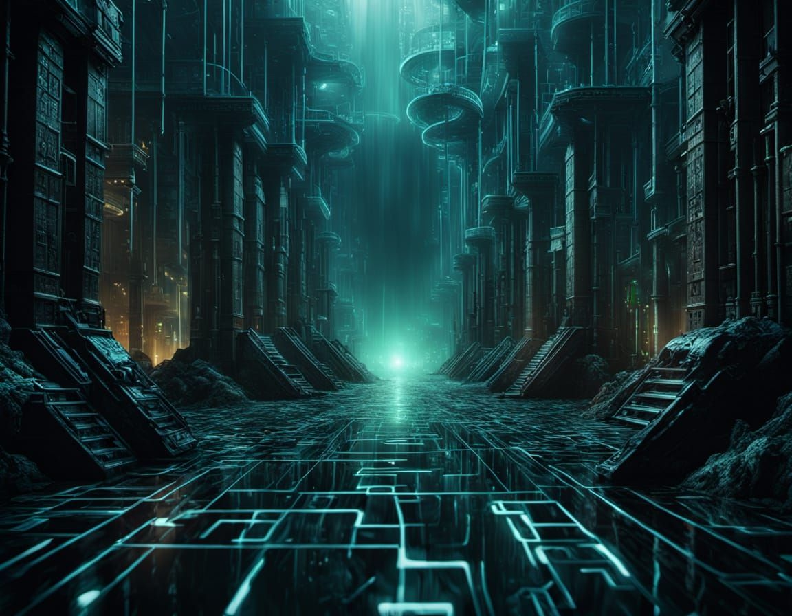 Surreal Hidden World Behind the Matrix