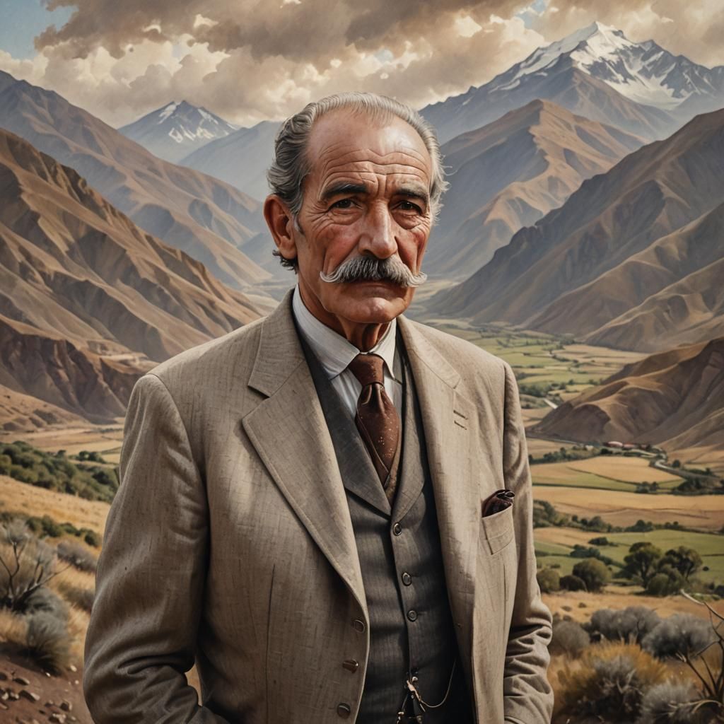 Realistic Portrait of a Chilean Gentleman in Old Master Styl...