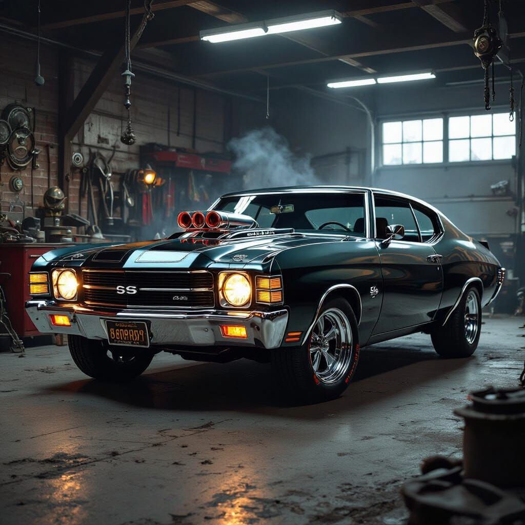 Fantasy Beast Chevelle SS in Smoky Garage