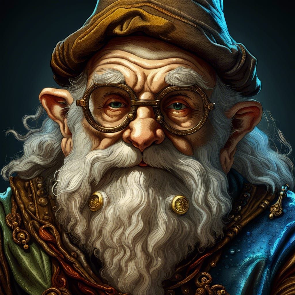 Old Grizzled Gnome Artificer Alchemist