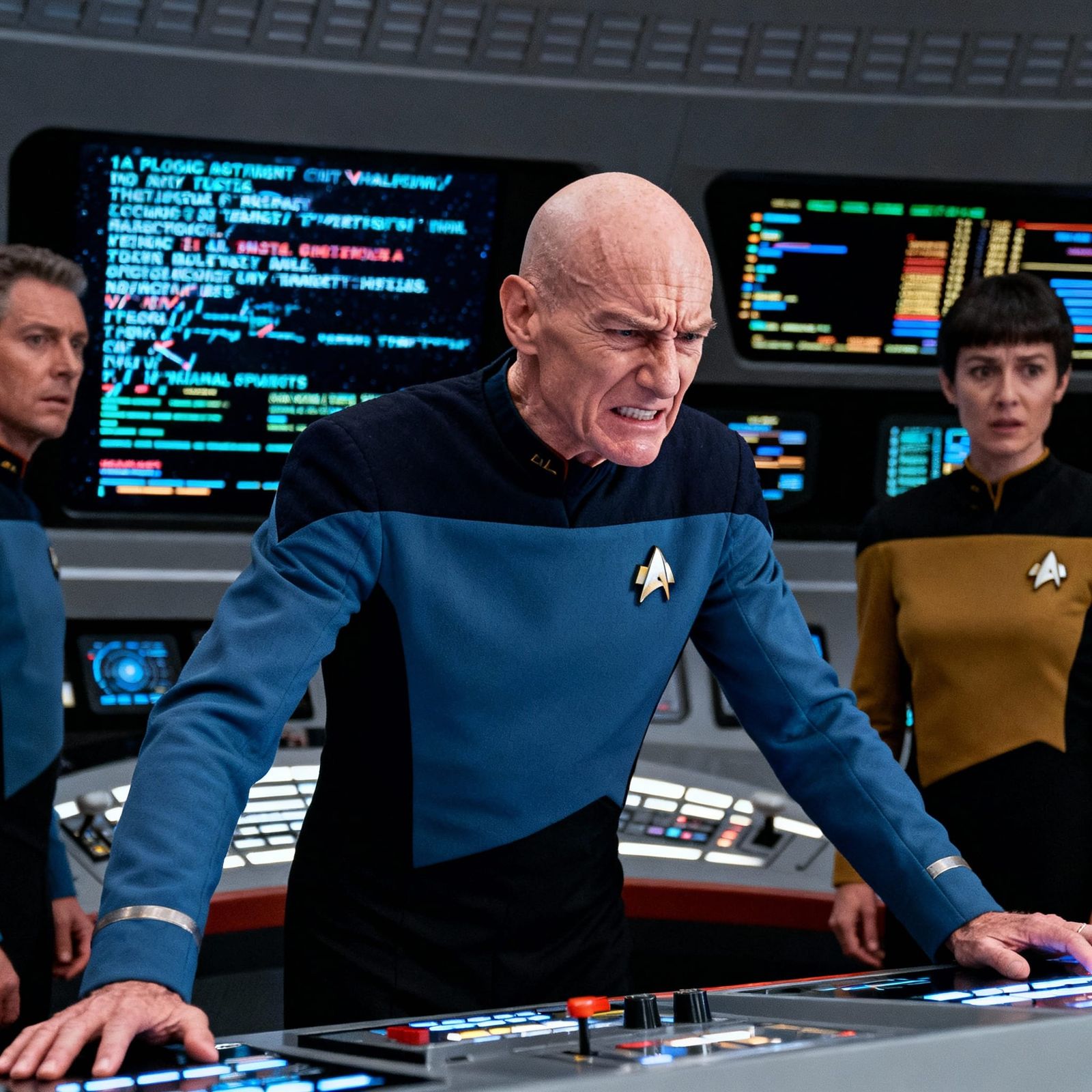 Starfleet Captain Frustrated by Hallucinating Ship Computer