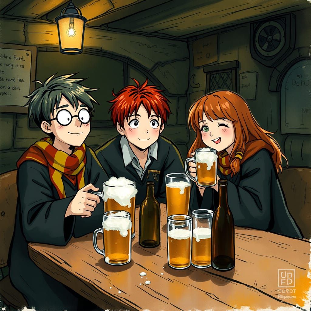 Magical Friends in a Tavern Brawl