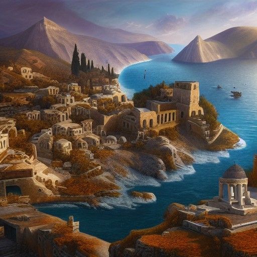 Fantastical Greece: Detailed Matte Painting