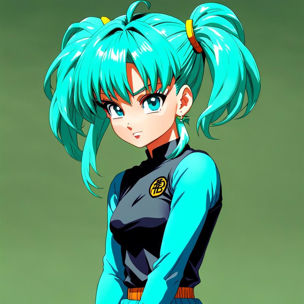 Dragon Ball Z Bulma in Anime Style