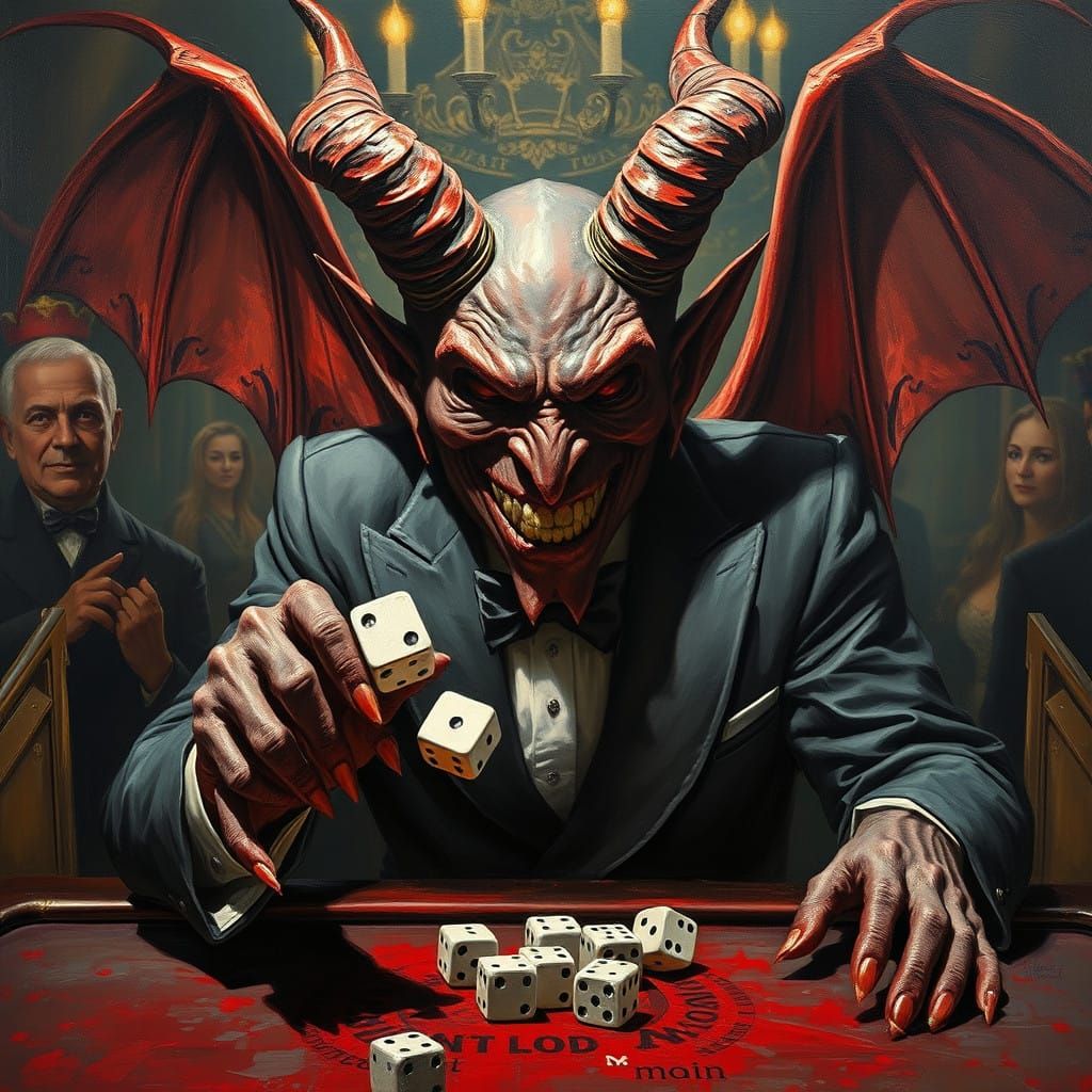 The Devil's Ominous Smile at the Las Vegas Crap Table