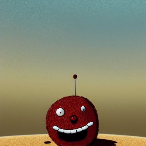 Hyperrealistic Meatwad with Human Eyes Waving