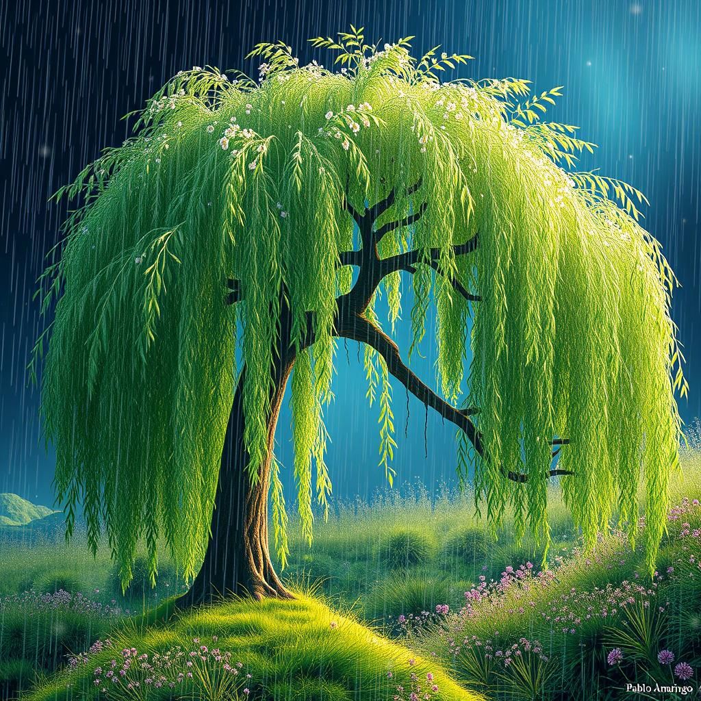 beautiful willow tree