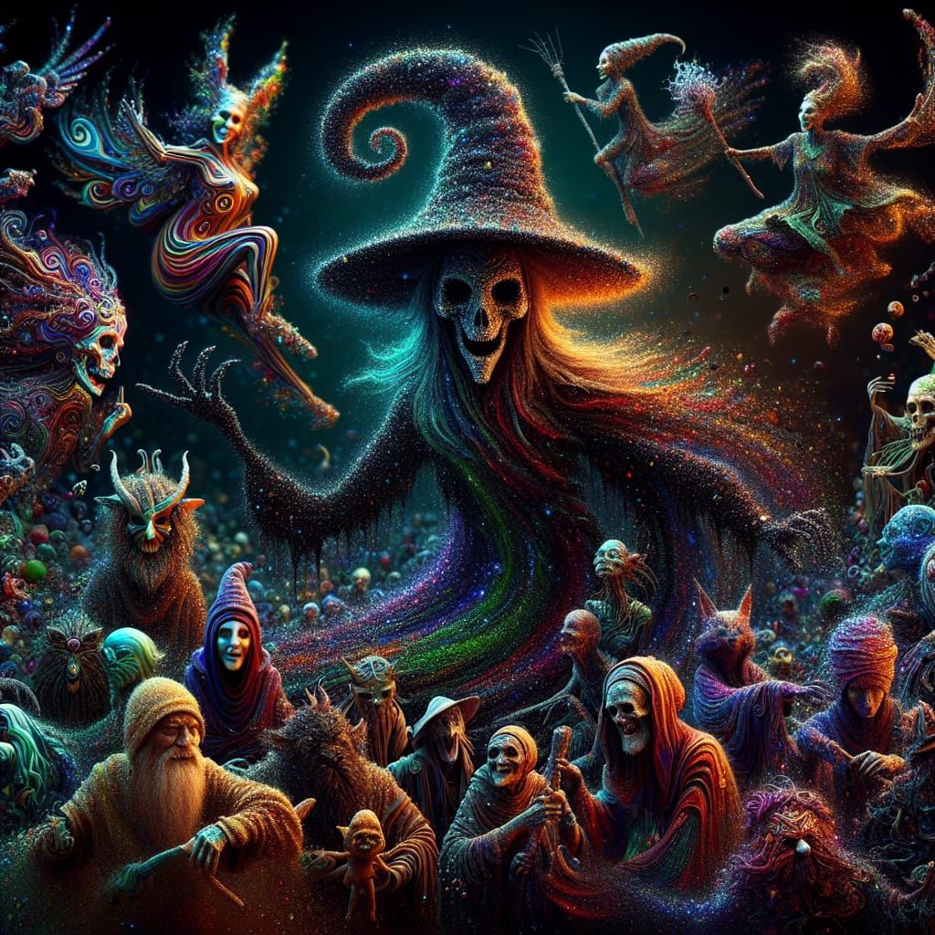 Psychedelic Sand Witch Gathering of Spectral Beings