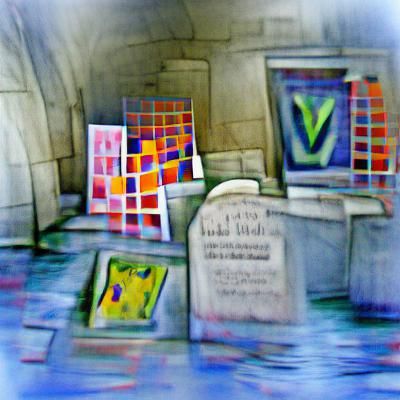 Abstract Impressionism: Gridded Vault in Watercolor