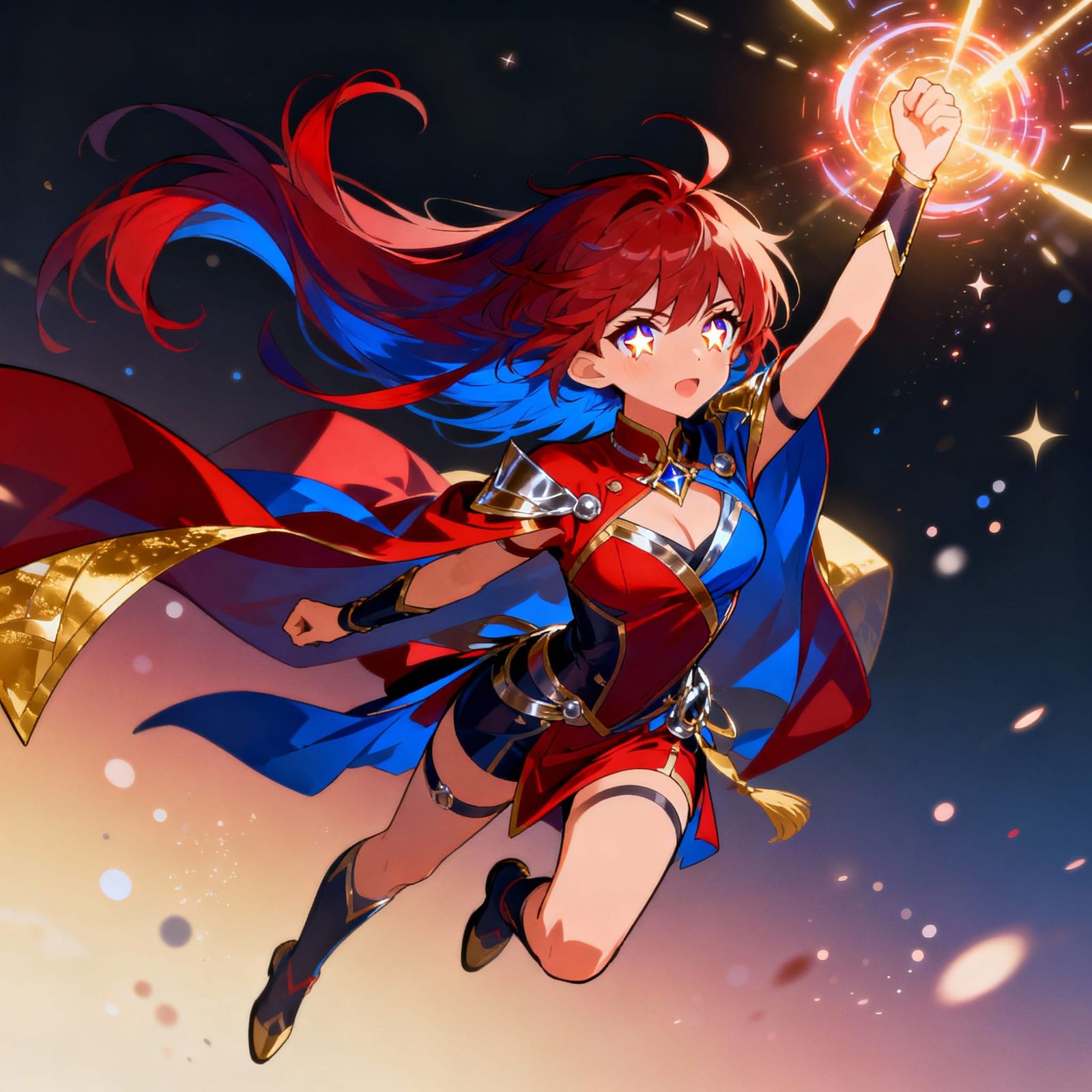 Half Human Half Anime Character in Manga Style