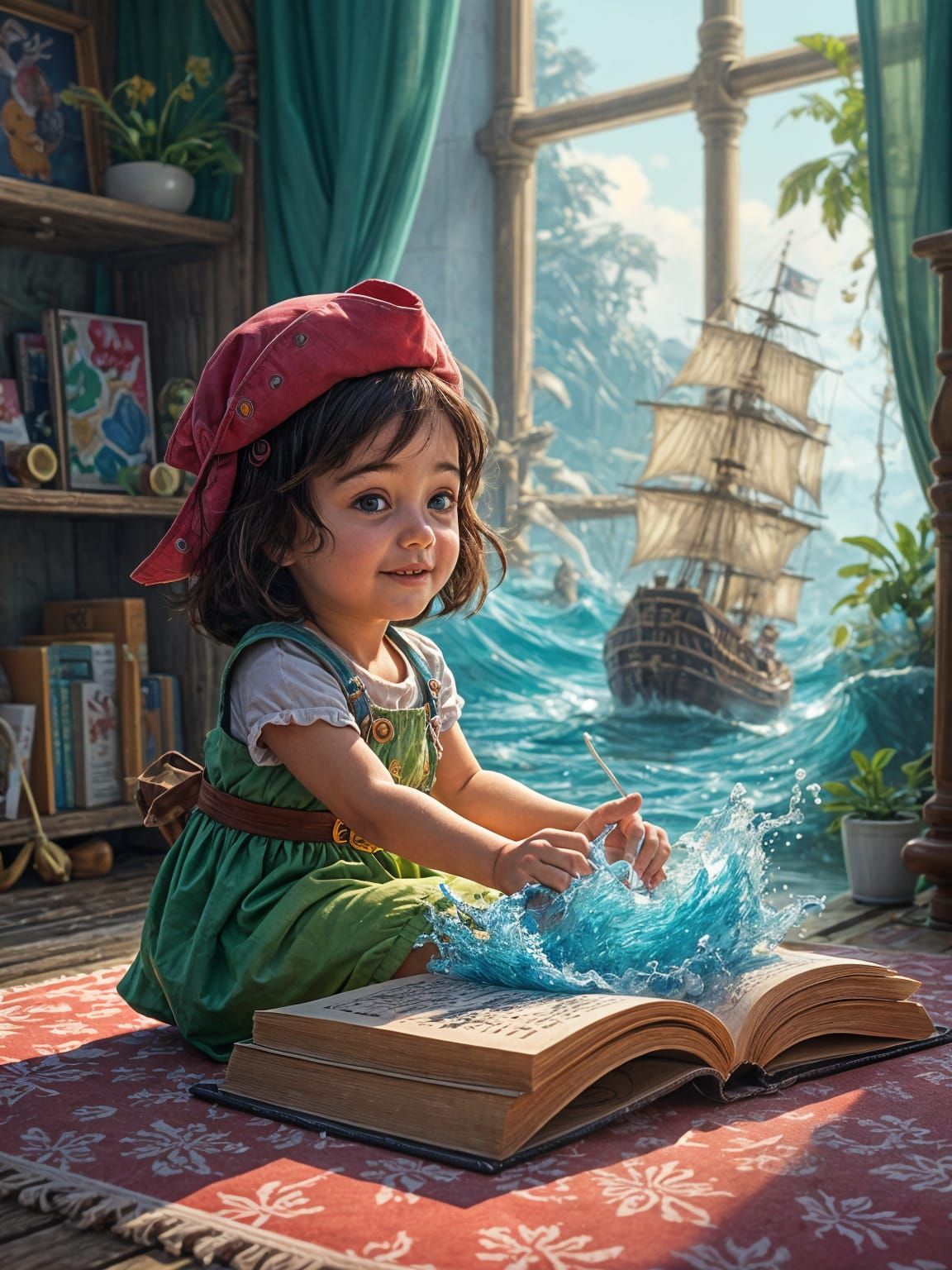 Kidcore Watercolor: Child's Book Comes Alive