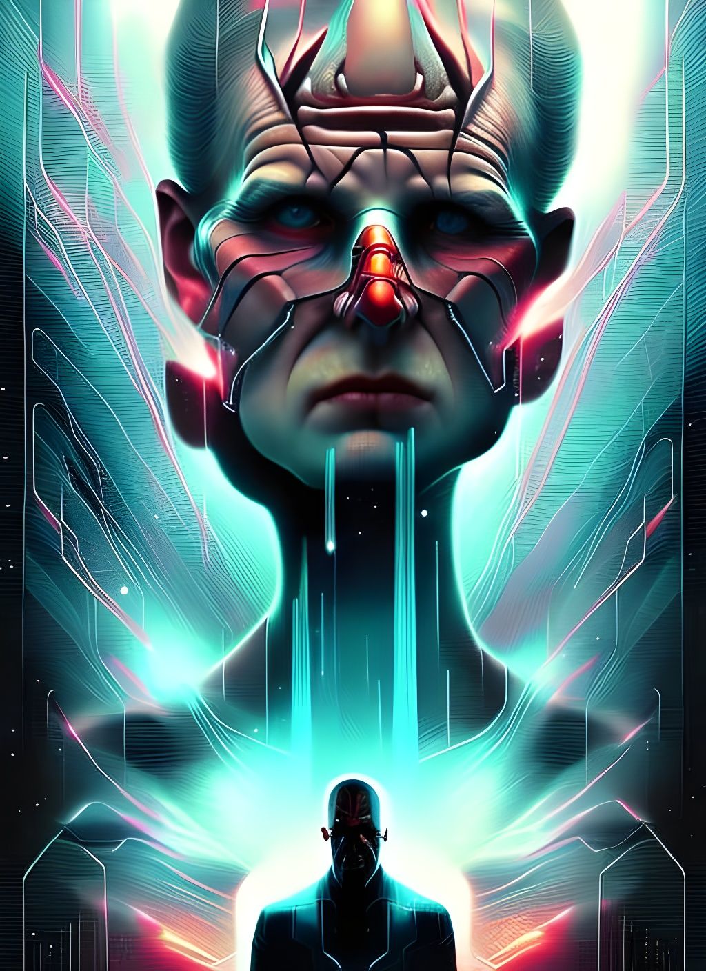 Antagonists Movie Poster For A Sci-fi Thriller