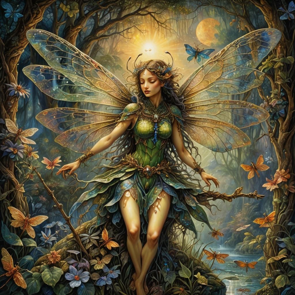 Enchanted Forest Fairy Illustration