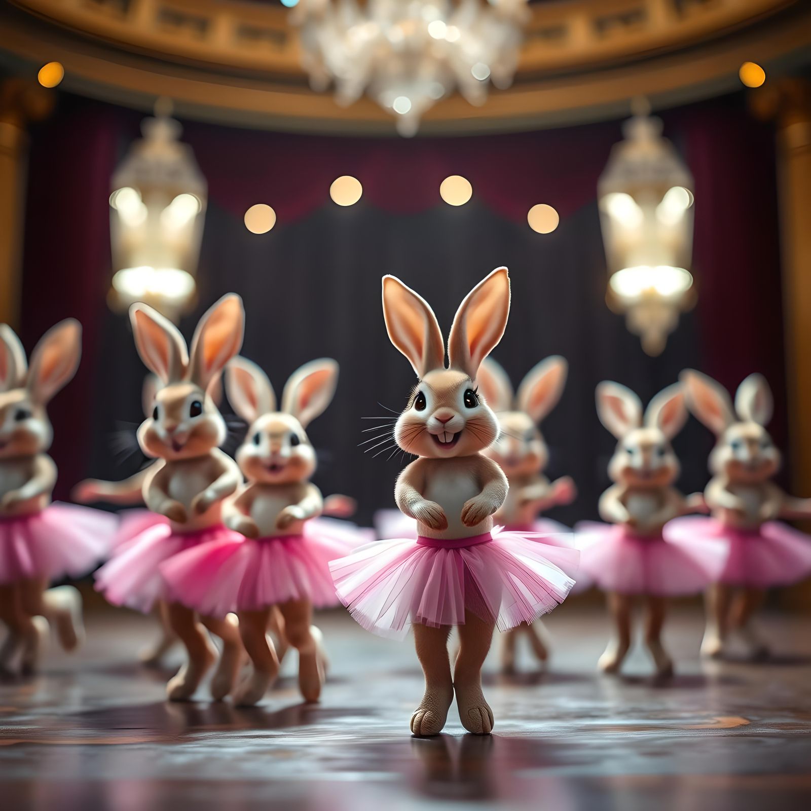 Ballet Bunnies Perform on Grand Stage
