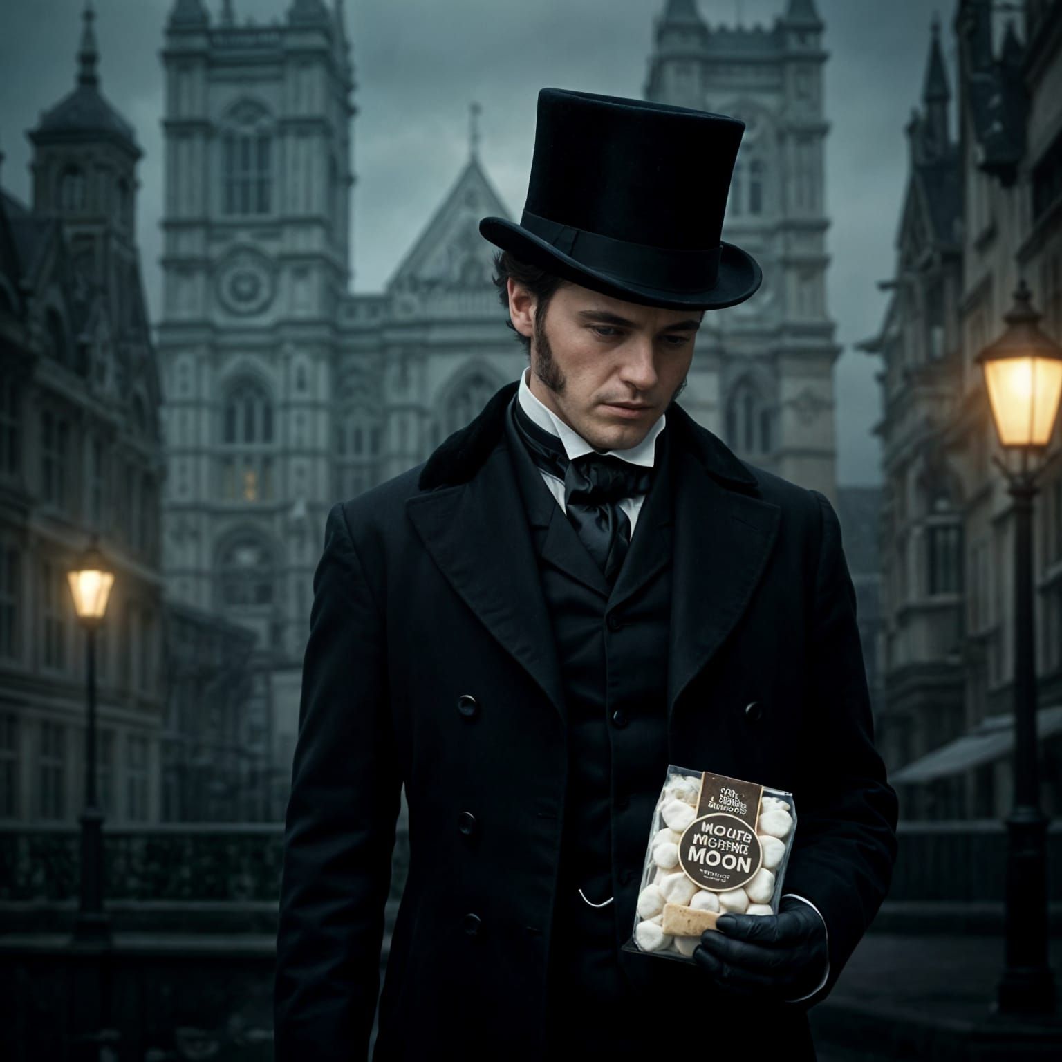 Man with Marshmallows in Victorian London