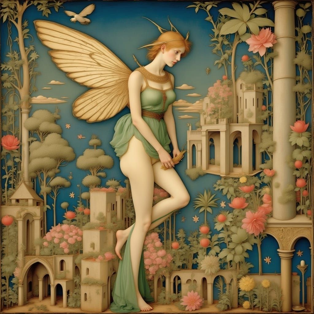 <lora:Medieval Spirit Flux:1.0> fairy
