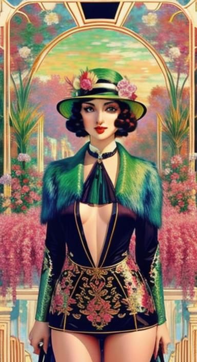 Art Deco Water Lilies in Multiple Colors