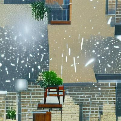 Gentle Snowfall: A Winter Scene