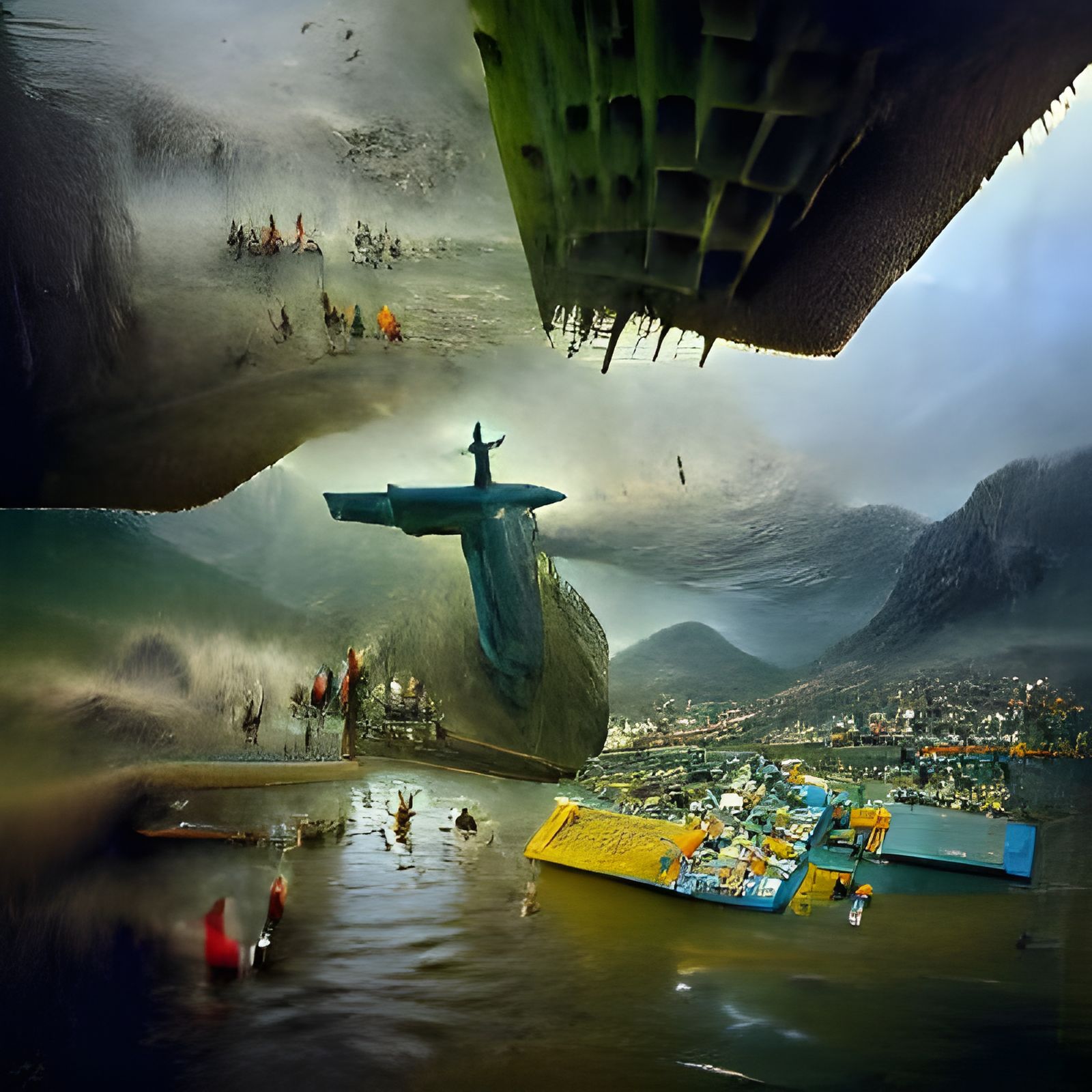 Submerged Rio: Apocalyptic Surrealism in Deep Color