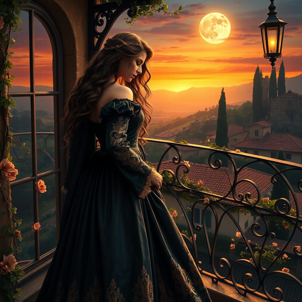 Juliet's Balcony: A Renaissance Love Scene
