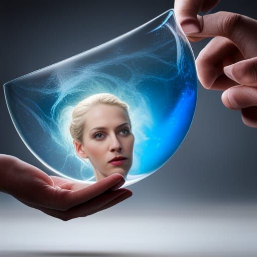 Milky Way in Crystal Rose Glass Sculpture