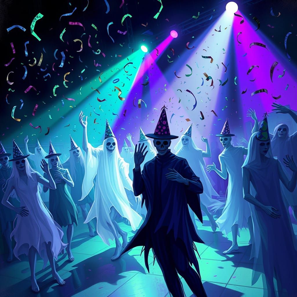 Spooky New Year's Eve Party With Ghostly Spirits