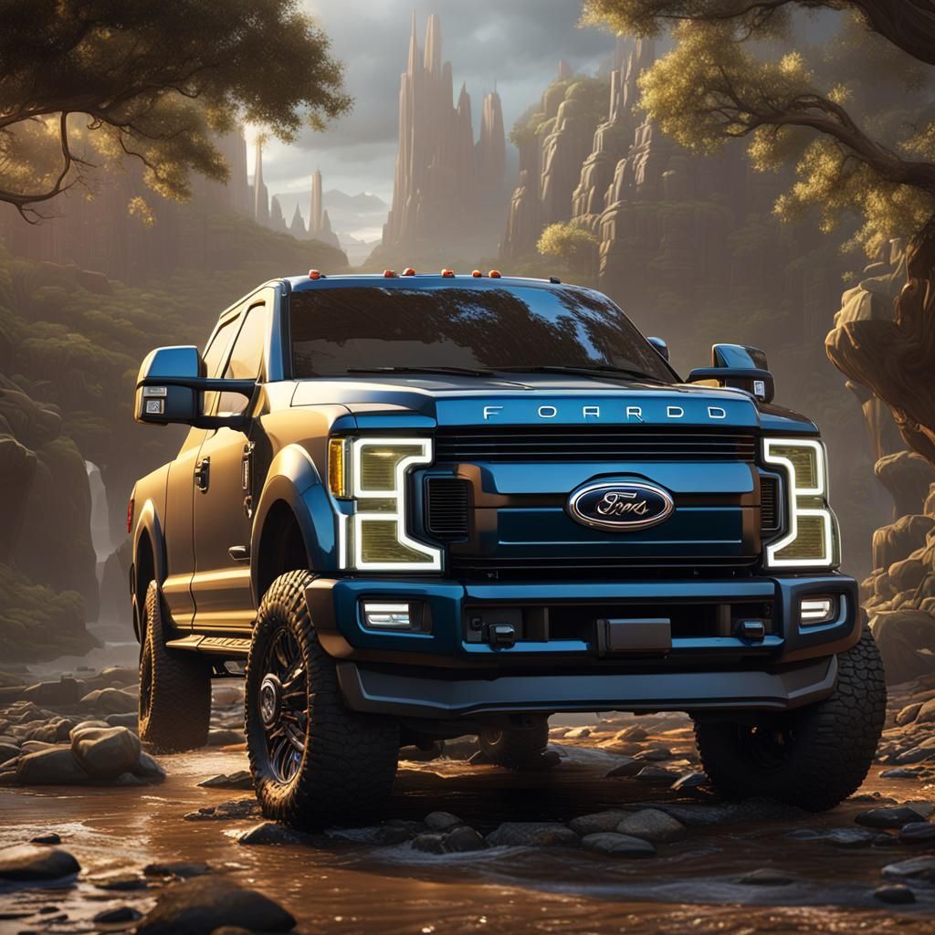 Ford F-250 Matte Painting in Unreal Engine 5