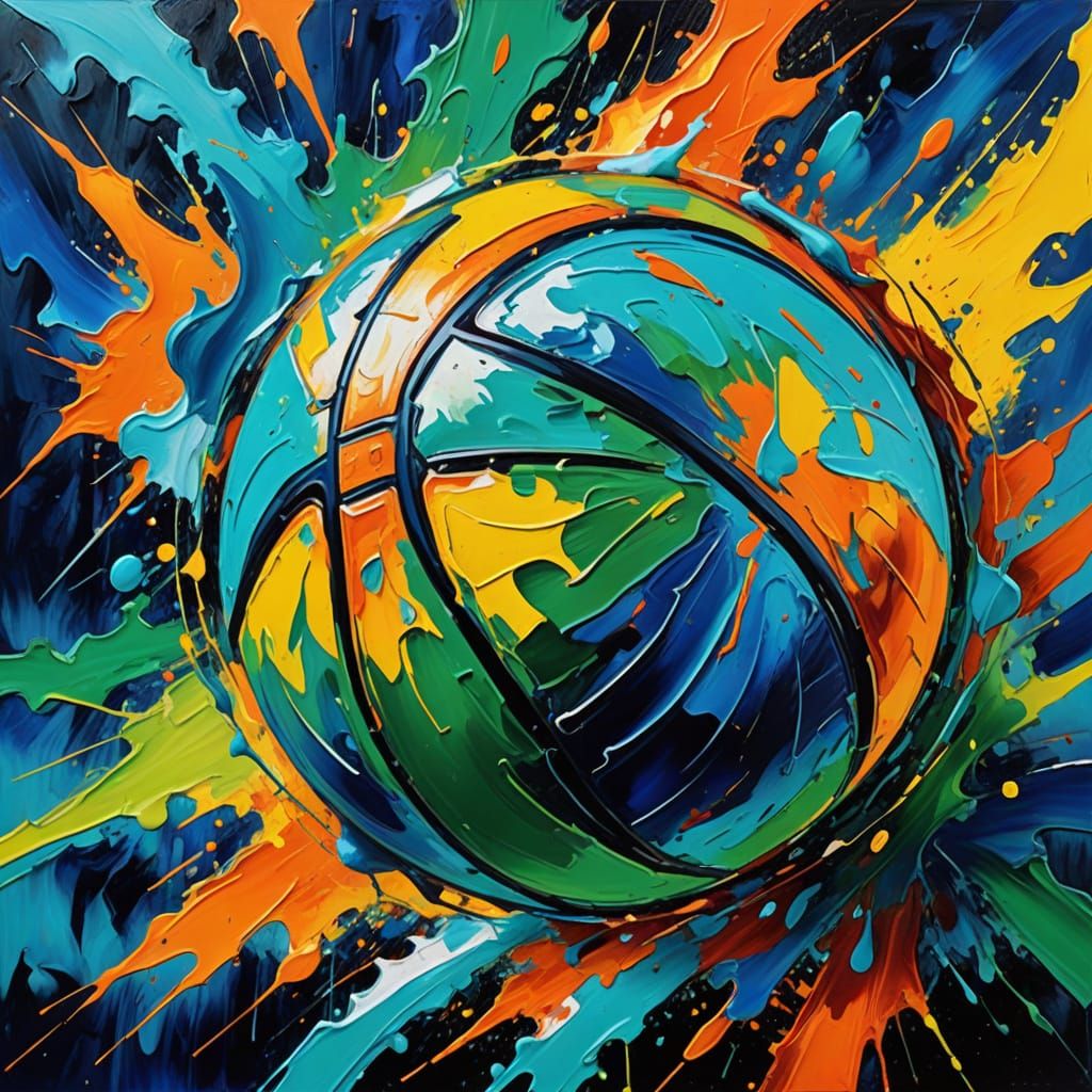 Vibrant Neo-Impressionist Toy in Energetic Abstract Brushstr...