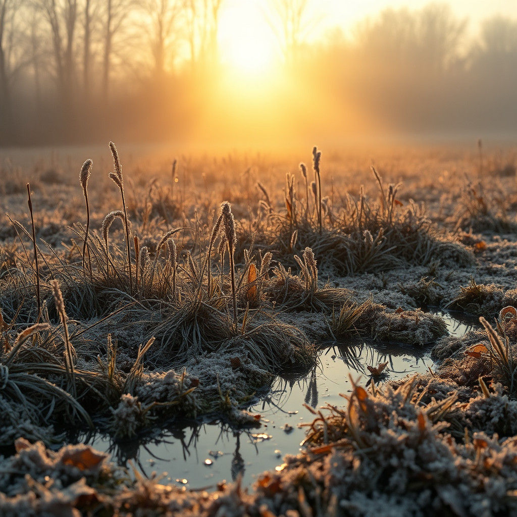 Serene Autumn Landscape in Atmospheric Style