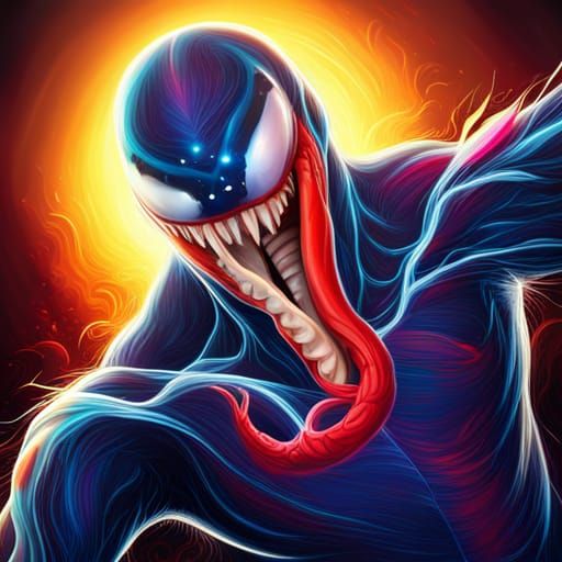 Psychedelic Venom Among the Stars in 3D