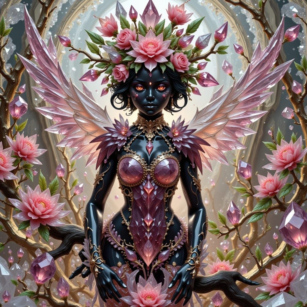 Crystal Geode in Citron Zeste Glass Aesthetics