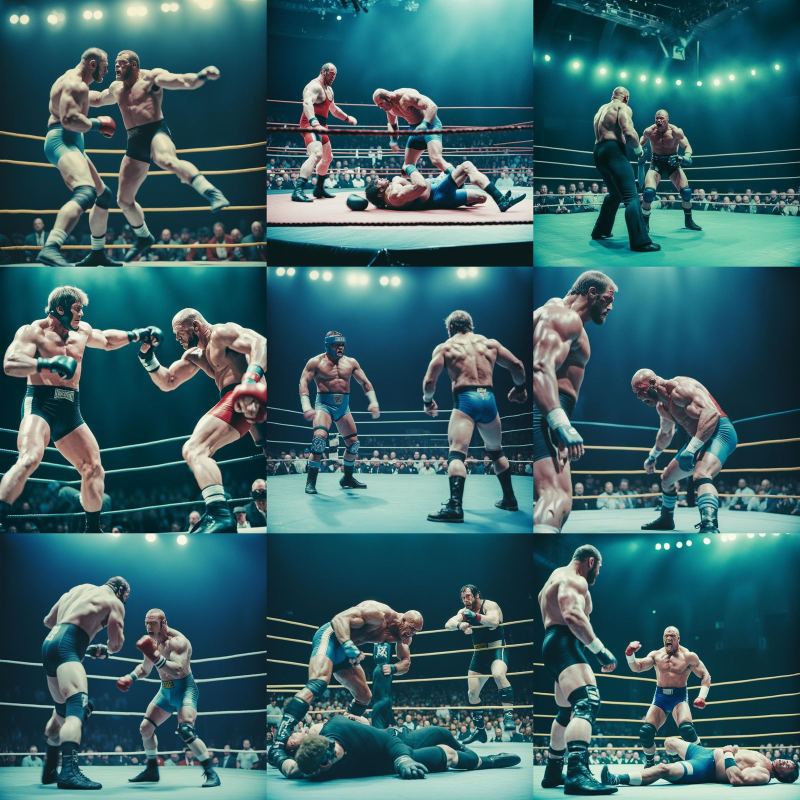 Dramatic Pro Wrestling Cinematic Film Still