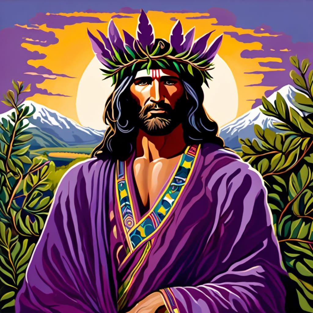 And the soldiers wove a crown of thorny branches and put it on his head, and they dressed him in a purple robe... So Jes...
