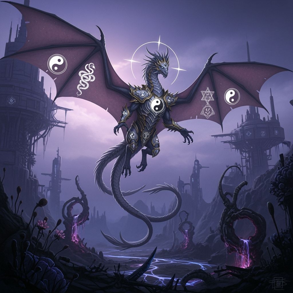 Majestic Dragon Controls Matter and Time in Otherworldly Lan...