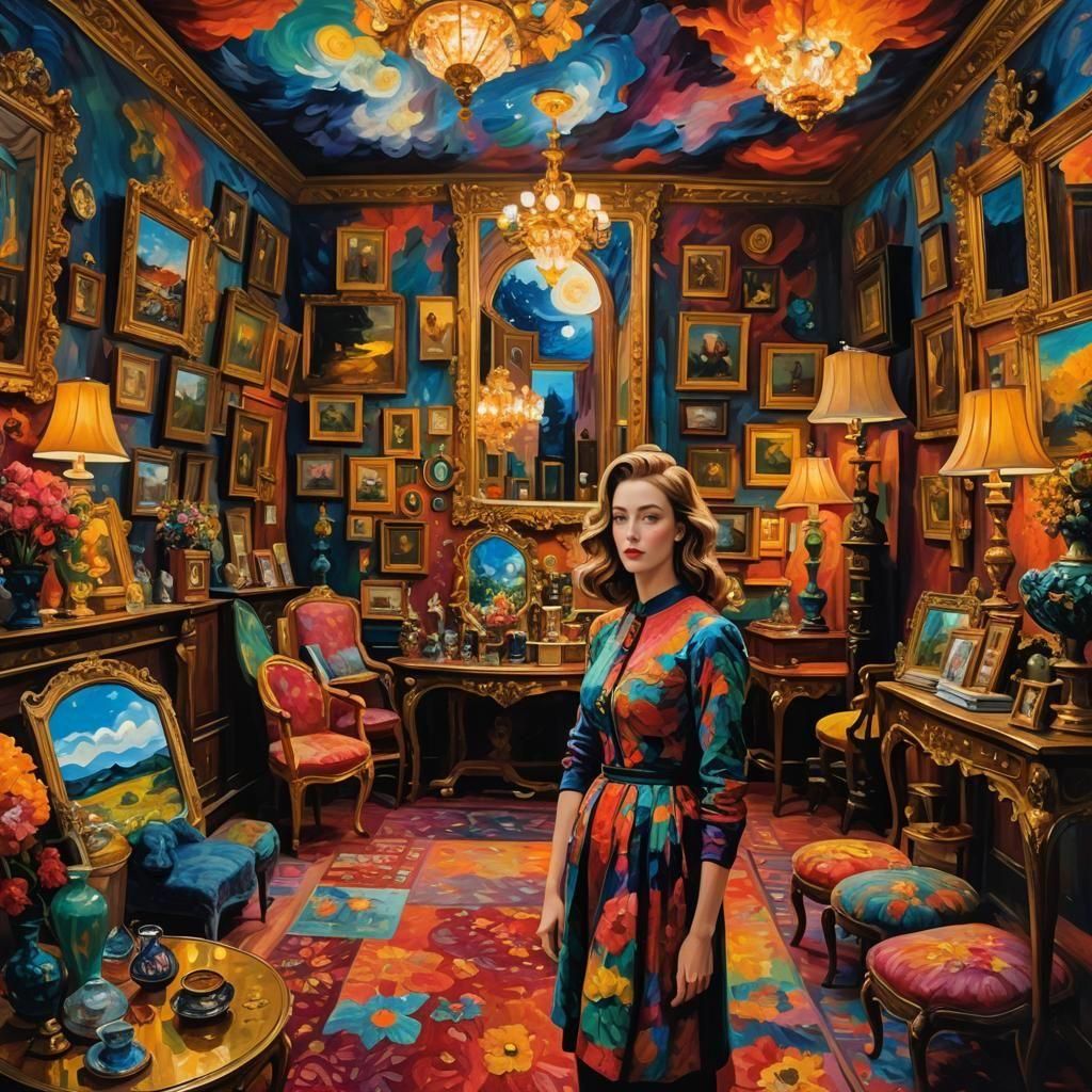 Maximalist Starry Night: A Vivid Interpretation