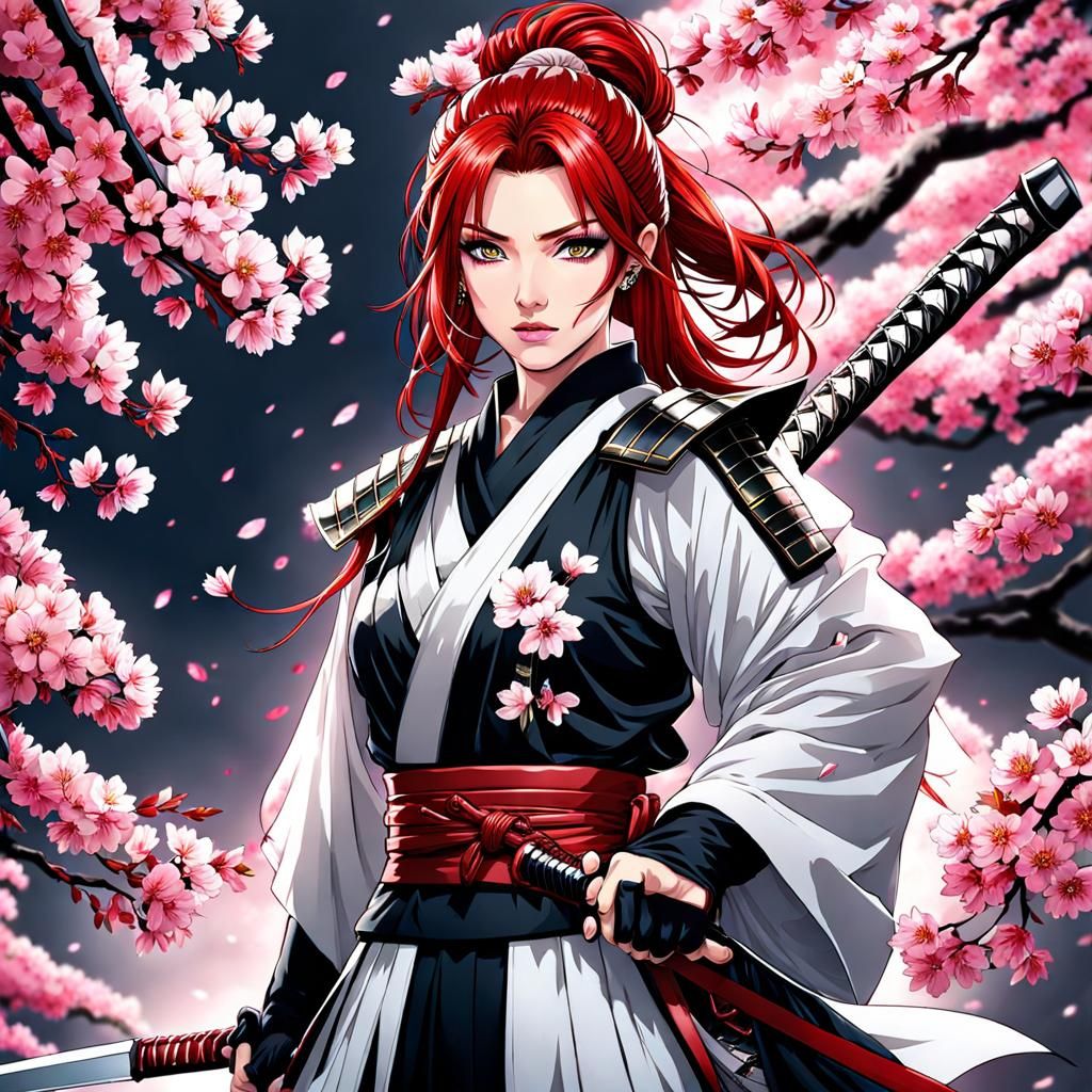 Samurai anime girl
