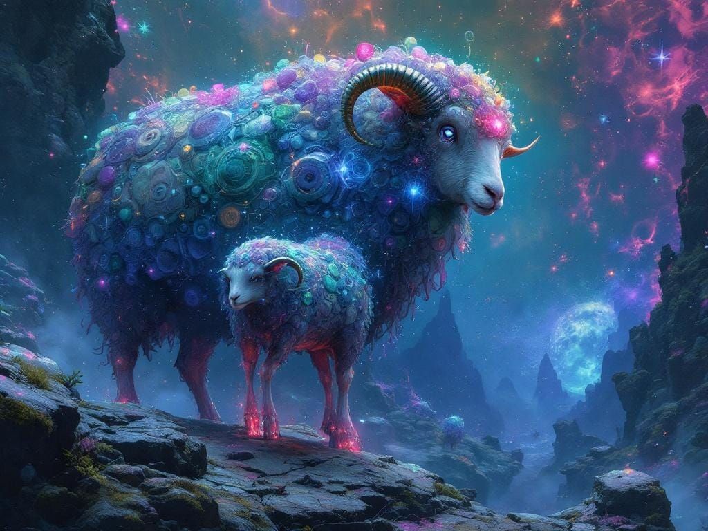 Androids Dreaming of Electric Sheep Matte Painting