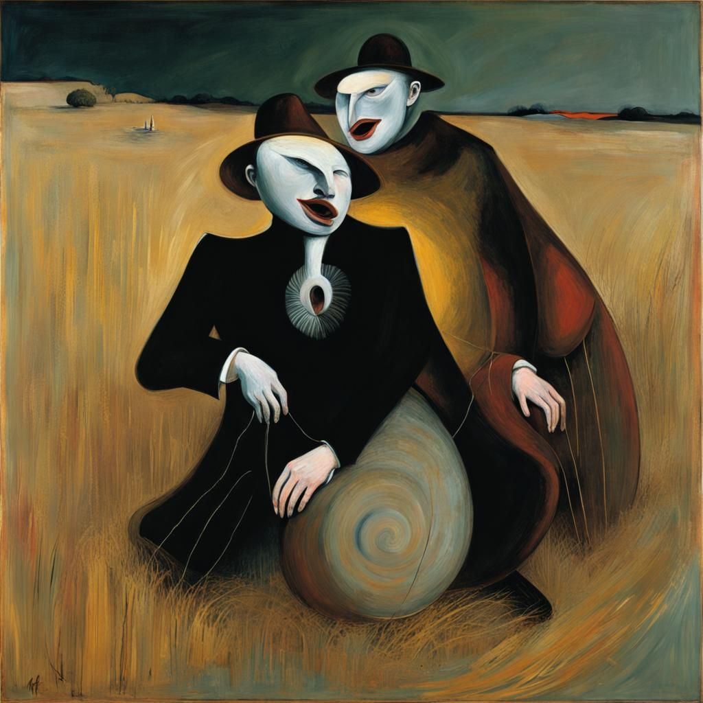 Figurative Abstract in Francis Bacon Style