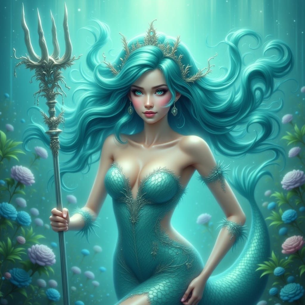 Anime Heroine of the Ocean Depths in 4K