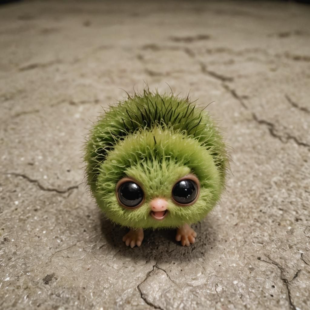 Adorable Chibi Kiwi in a Colorful Setting