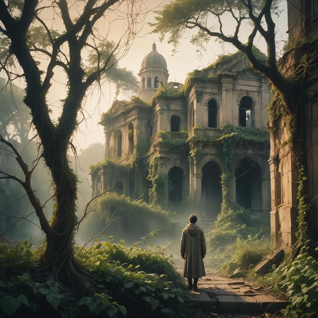 Surreal Abandoned City Embraced by Nature