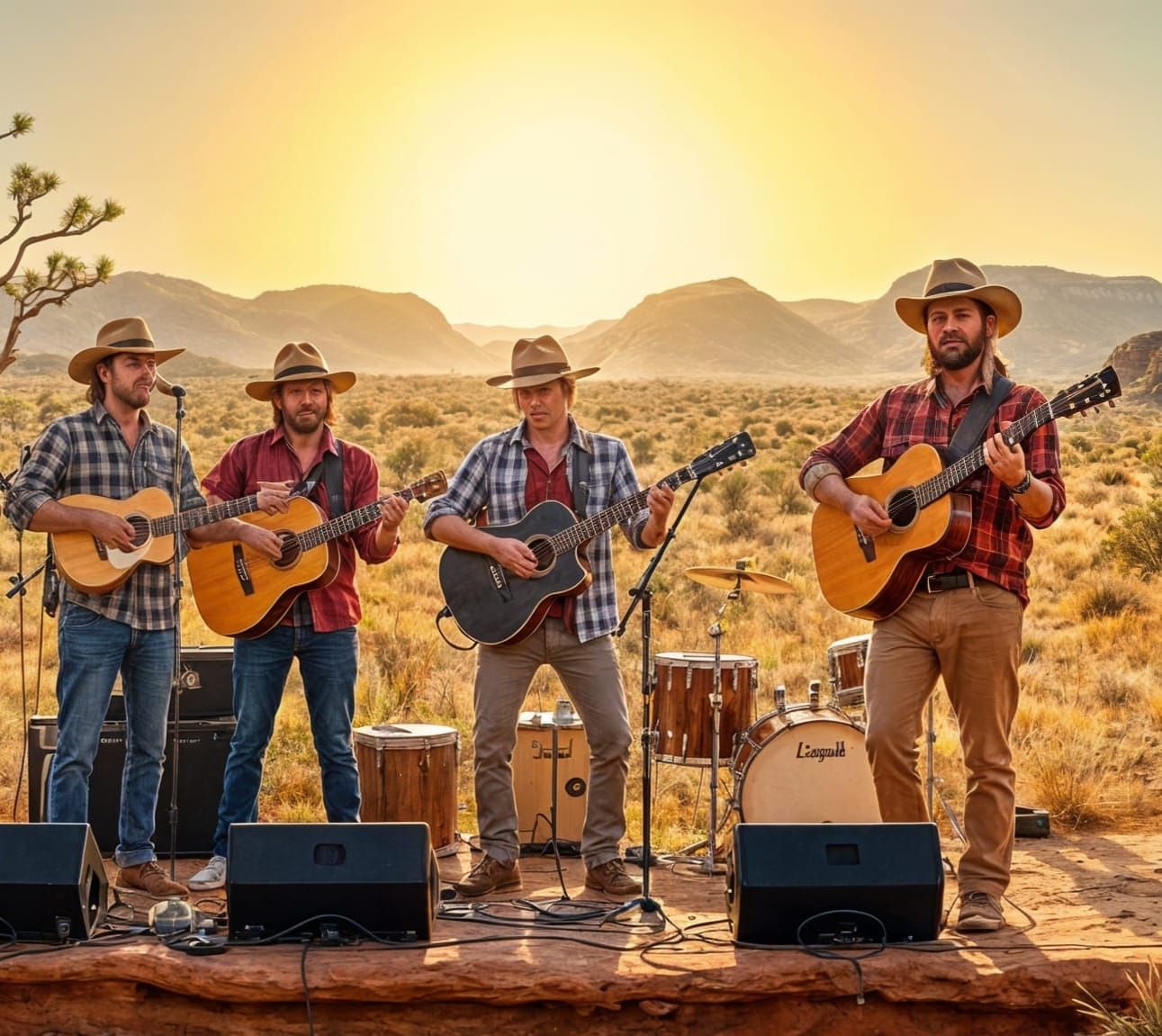 Australian Outback Band Performing Bush Music