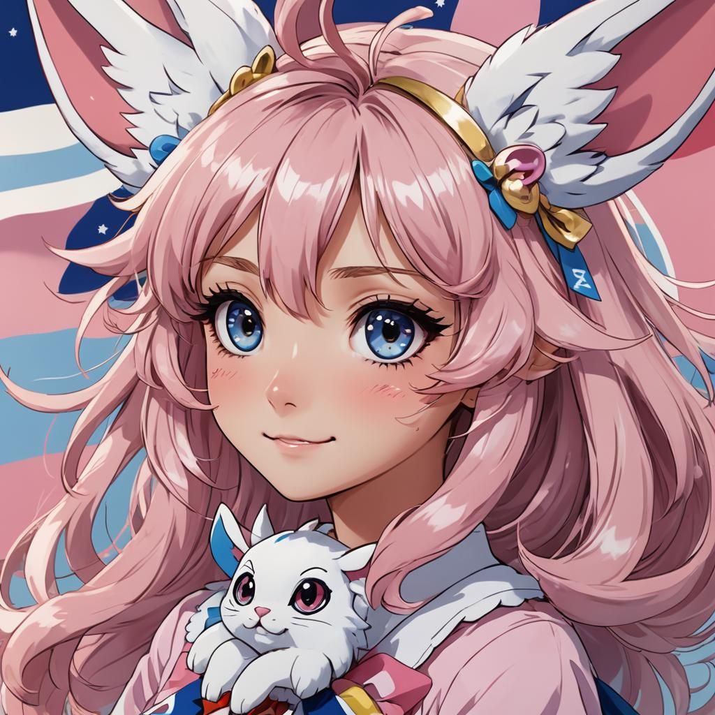 Transgender Pride Shoujo in Anime Style