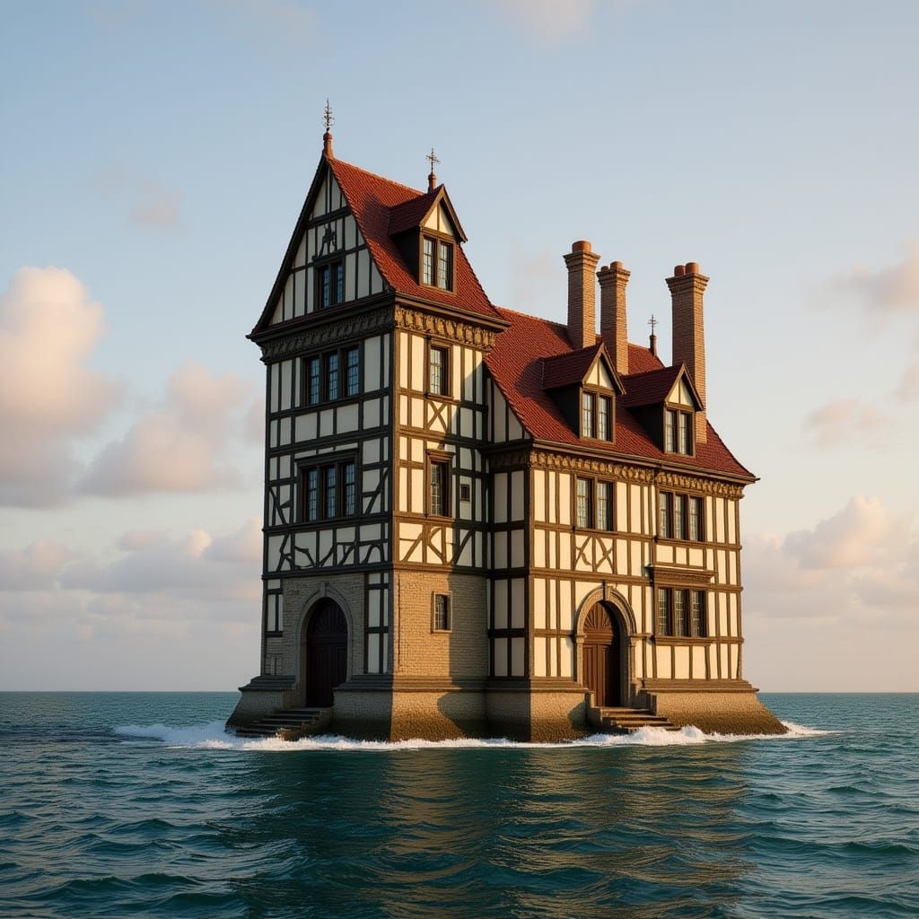 Cliffs of Dover Lighthouse in Tudor Style