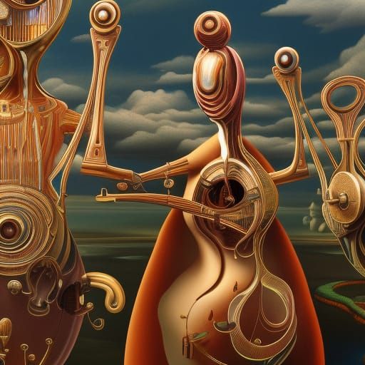 Robotic Musicians: A Faberge-Style Surrealist Concept