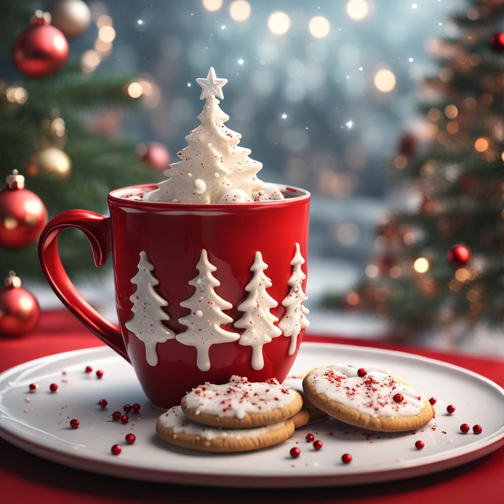 Festive Hot Chocolate and Christmas Cookies